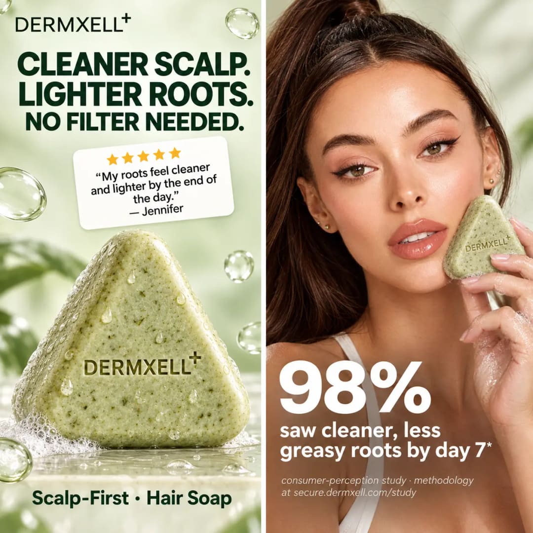 DERMXELL⁺ Scalp-First Hair Soap — pack